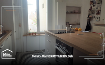 Anet: Transformation de cuisine classique par La Maison Des Travaux de Dreux