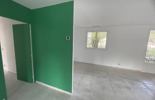 Salon pendant travaux rénovation