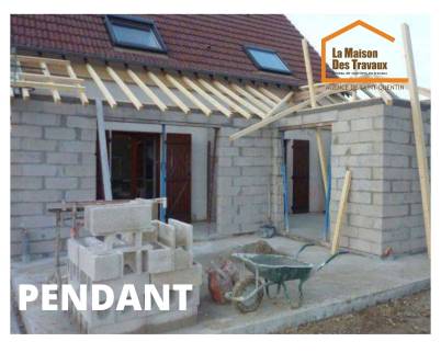 Travaux d'agrandissement de maison