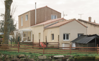 Surélévation de maison à Vertou pour créer un espace nuit (44120) - vue extérieur