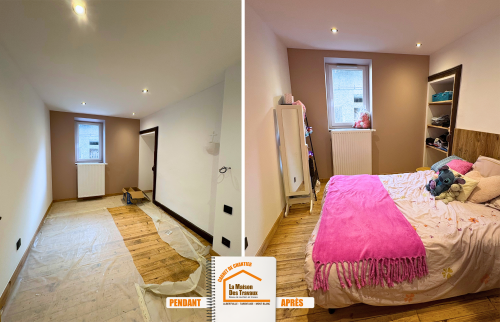 La Maison des Travaux Moûtiers, rénovation appartement Moûtiers, rénovation chambre Moûtiers, redistribution espace Moûtiers, courtier en travaux Moûtiers