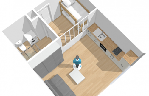 Plan 3D réalisé durant la phase de préparation du projet