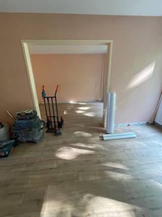 Rénovation en cours d'un appartement à Soissons