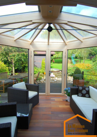 pose d'une véranda