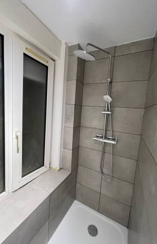 Pose de la faience murale et de la colonne de douche 