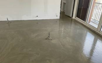 Réalisation d'une chape fluide à Asnières