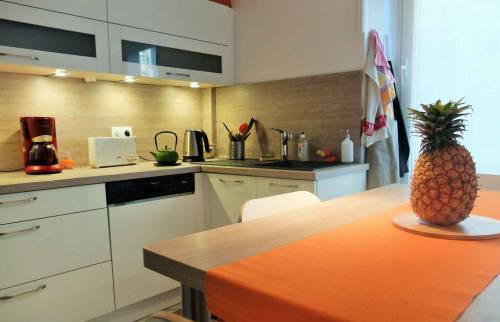 Rénovation complete d'une cuisine, Maison (Lyon Ecully), couleur terracotta