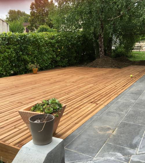 Terrasse après