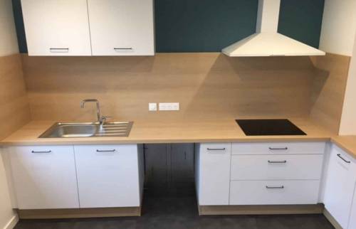 La cuisine après redistribution des pièces - Nantes 44