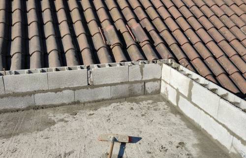 Réalisation de la toiture-terrasse du garage