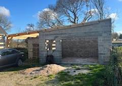 Construction d'un garage