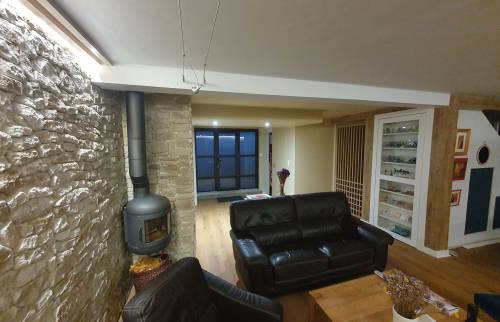 Rénovation terminée – Salon et salle à manger modernisés à Bruz