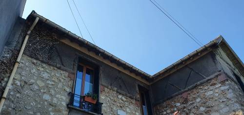 Toit avant travaux de rénovation de couverture et zinguerie - Brie-Comte-Robert 77170