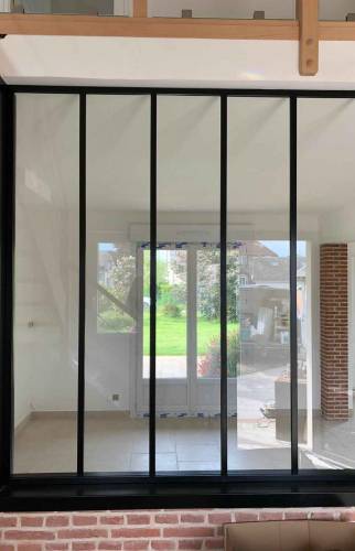 Verriere et ouverture mur La Maison des Travaux Rouen 3