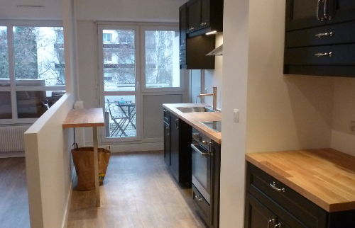 Rénovation d’un T2 moderne et élégant