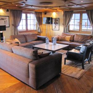 Décoration d'un salon à Courchevel