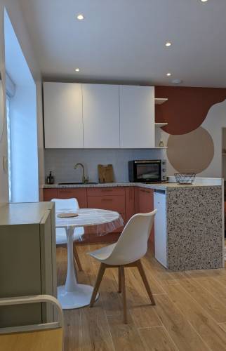 Vue d 'ensemble de la pièce de vie