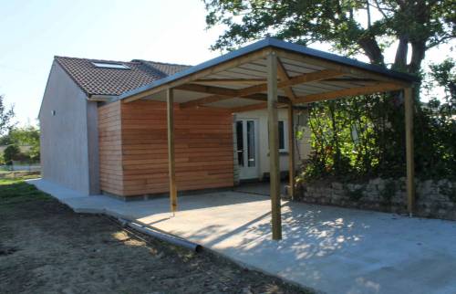 vue de l'entrée après travaux pour cette maison située à Vertou (44)
