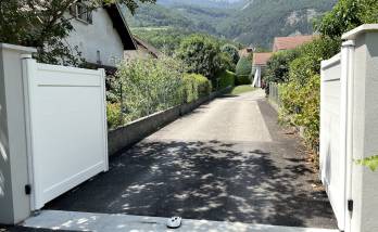 après travaux, nouveau portail