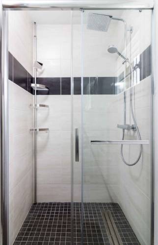 douche italienne avec double pommeau