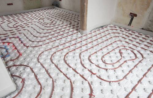 Installation chauffage sol 