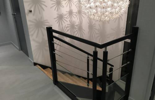 Pose d'un escalier sur mesure