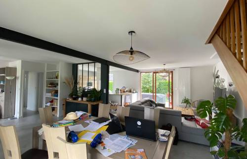 Après travaux : grand espace de vie