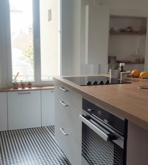 CUISINE avec carrelage original