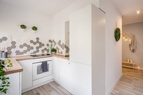 Cuisine ouverte sur le salon