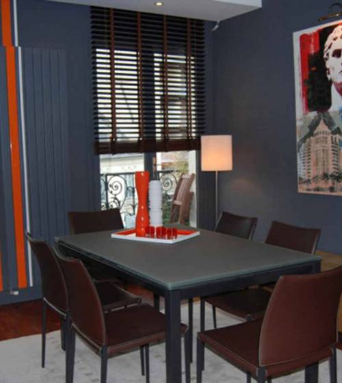 Salon salle à manger rénové et redécoré - Paris 17 Rome