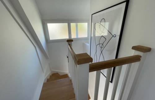 Le haut de l'escalier