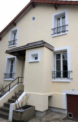 Façade arrière après ITE (YERRES 91330)