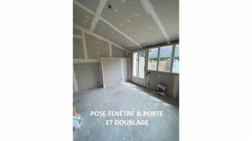 Pose de la porte et de la fenêtre esprit verrière d'atelier