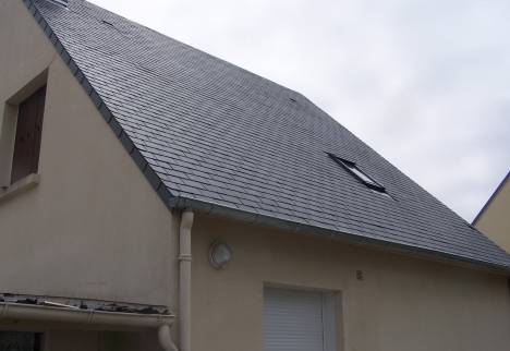 Couverture Ardoise  et gouttières Zinc neuves