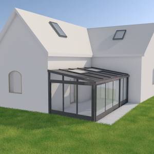 Création d'une véranda sur plan - Lison VÉDY CALVO - La Maison Des Architectes 