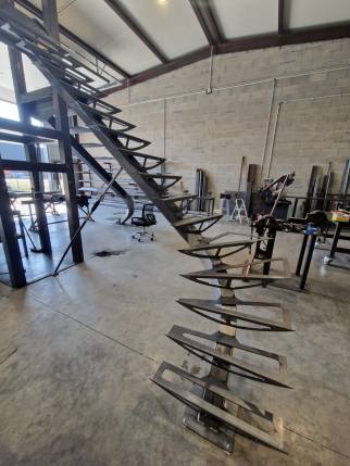 escalier en construction 