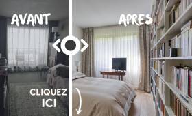 Photos avant après rénovation de chambres
