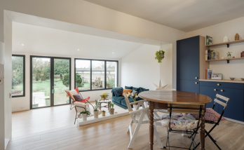Rénovation d'une véranda à Saint-Sébastien-sur-Loire (44230) - vue sur le salon, de l'intérieur