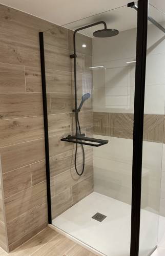 douche avec receveur extra plat 