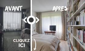 Photos avant après rénovation de chambres