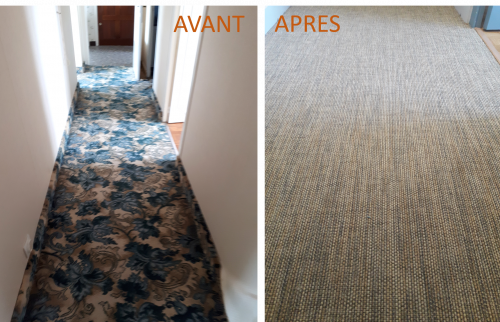 Couloir avant après