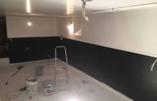 Préparation de la salle de billard - Pontoise