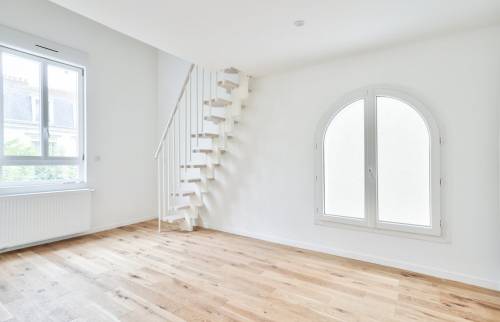 intérieur d'une surélévation de maison