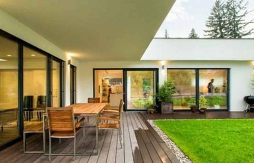 extension en L traversante