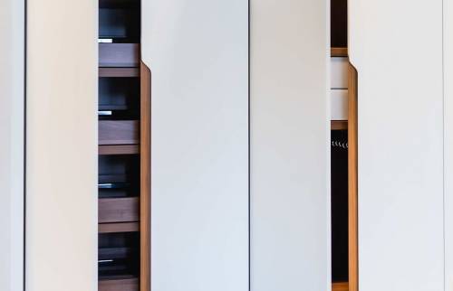 Dressing sur mesure intérieur bois naturel à Palaiseau ( 91 )