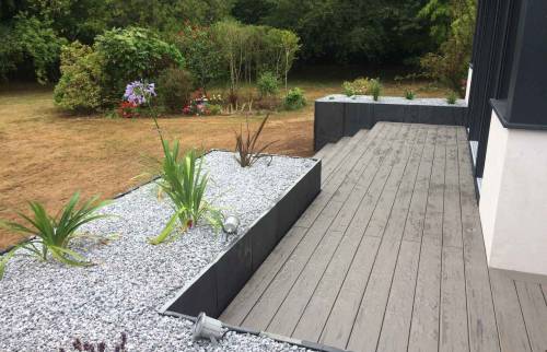 Mise en oeuvre d'une nouvelle terrasse 