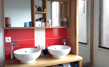 Meuble double vasques posées