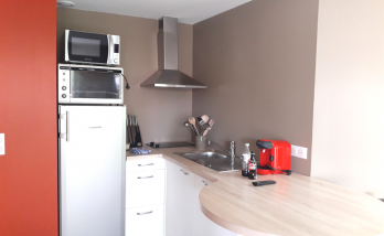 Kitchenette avec retour bar pour déjeuner