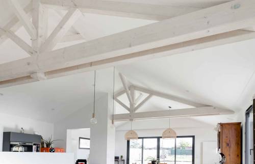 Salon séjour - Rénovation de maison à la Haye Fouassière (44)