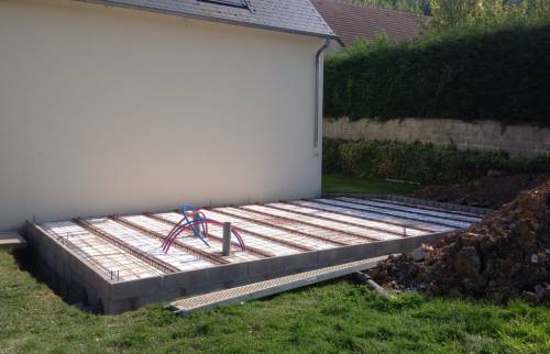 La dalle avec hourdis polystyrène